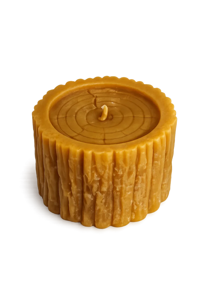 Bienenwachskerze  „Baumstamm“