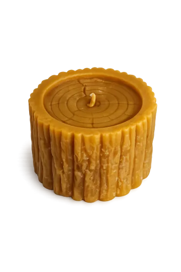 Bienenwachskerze  „Baumstamm“