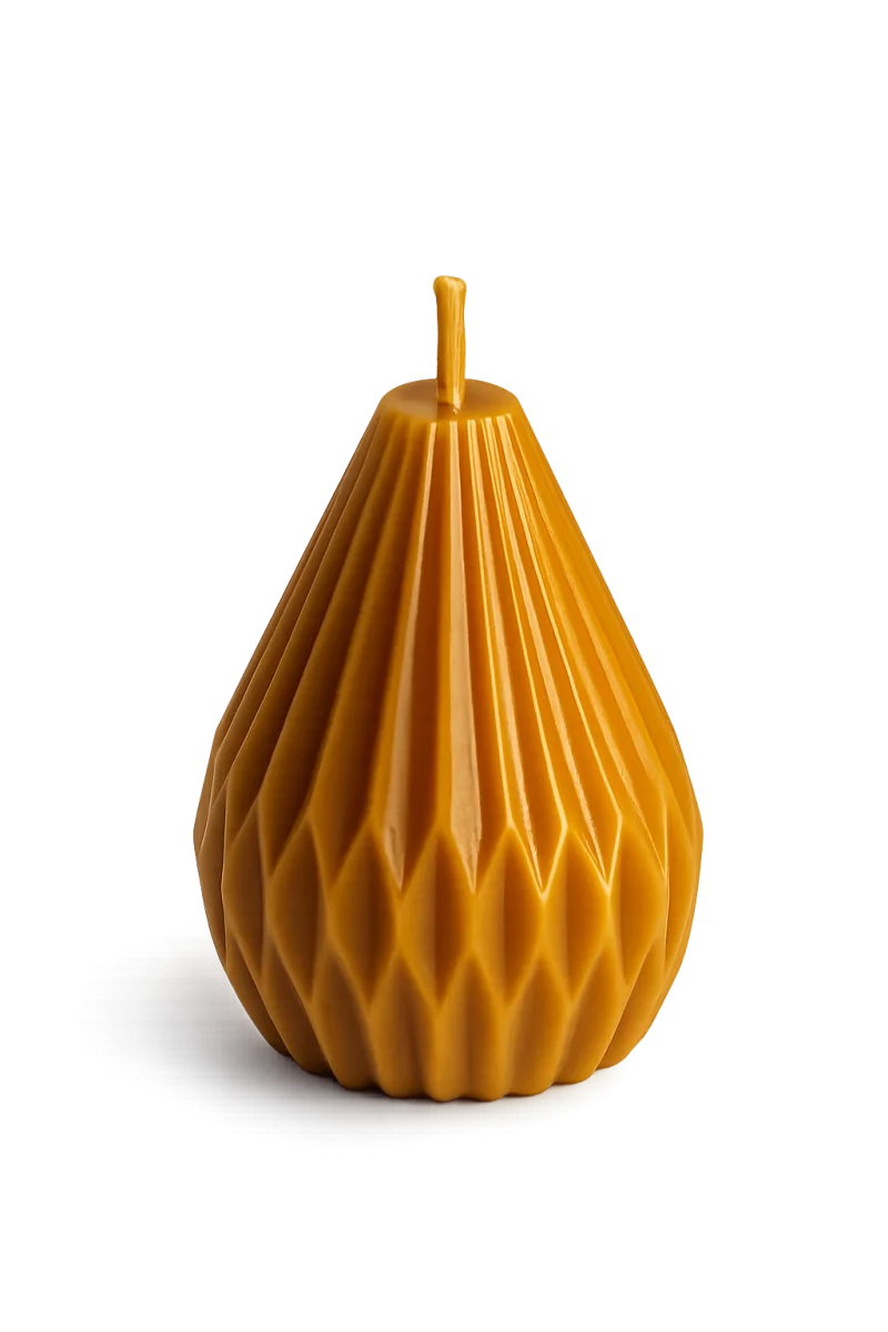 Bienenwachskerze „Facetten Tropfen“