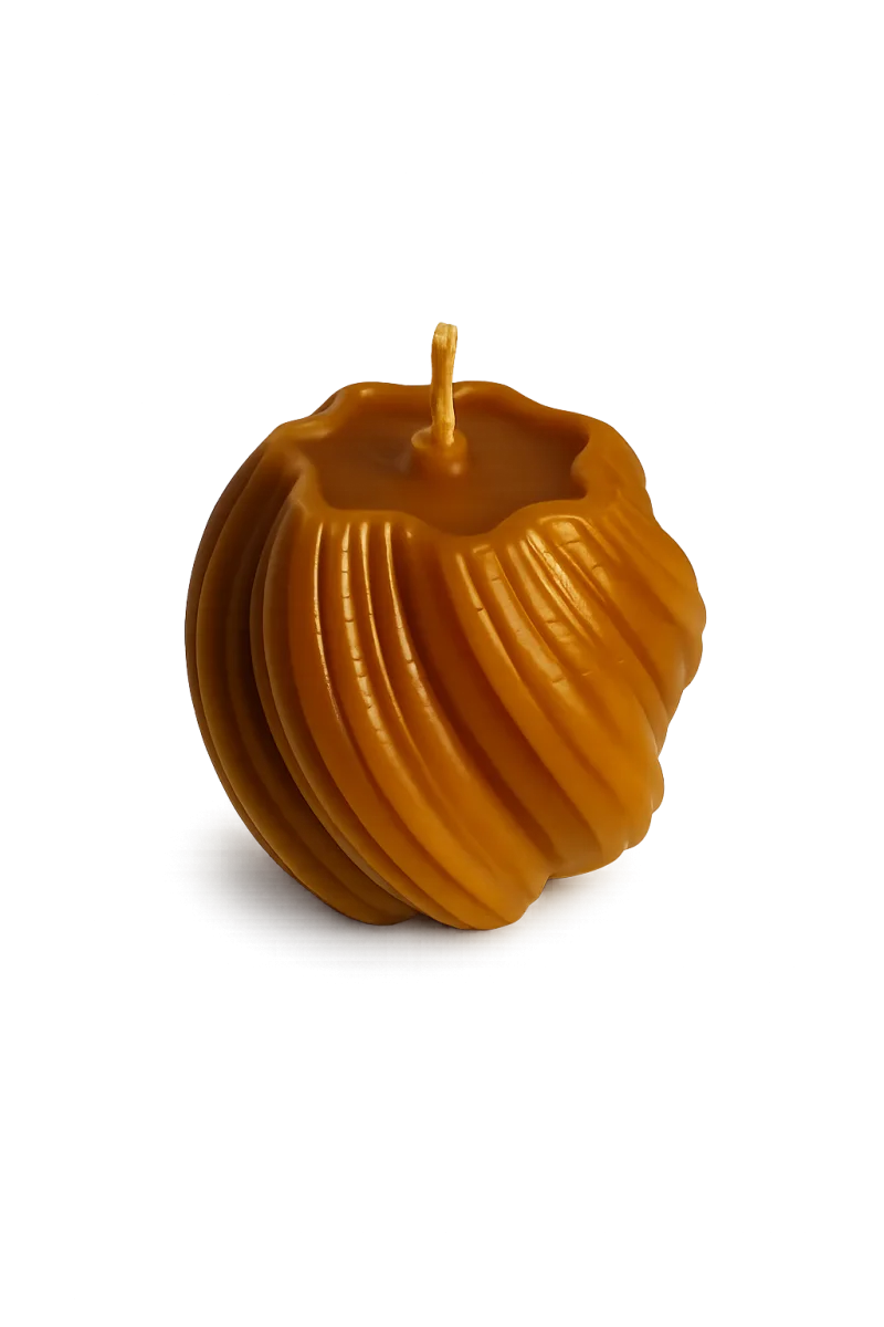 Bienenwachskerze „Spiral Kugel“