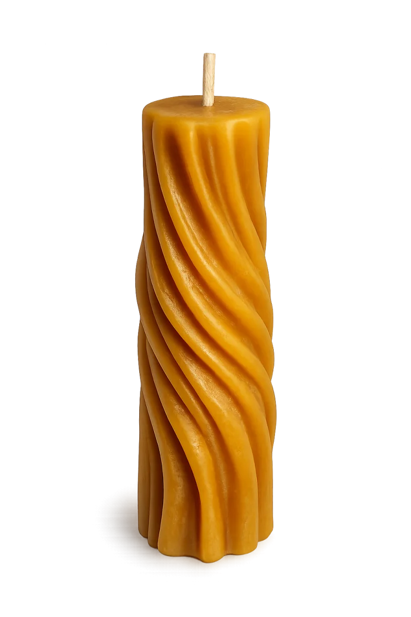 Bienenwachskerze „Spirale“