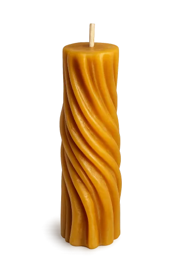 Bienenwachskerze „Spirale“